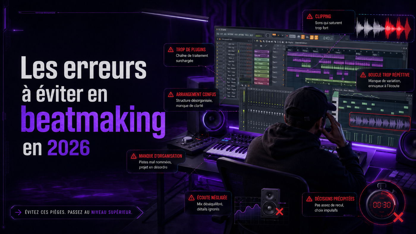 Beatmaking en 2026 : les 5 erreurs qui tuent une prod avant même d'être écoutée