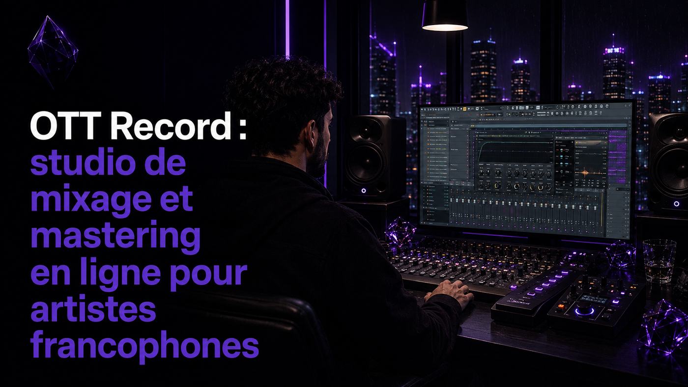 OTT Record : studio de mixage et mastering en ligne pour artistes francophones